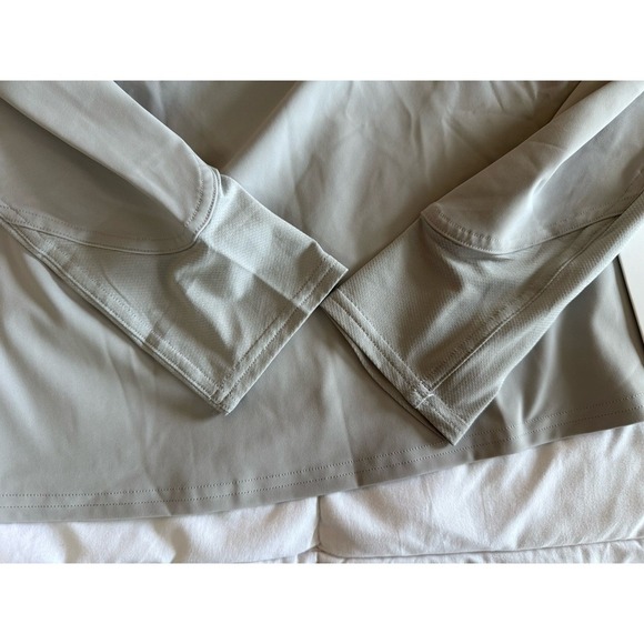 New Lululemon Nulux Long Sleeve Tennis Half-Zip Size 12 Gray Hip Length NWT - Picture 10 of 11